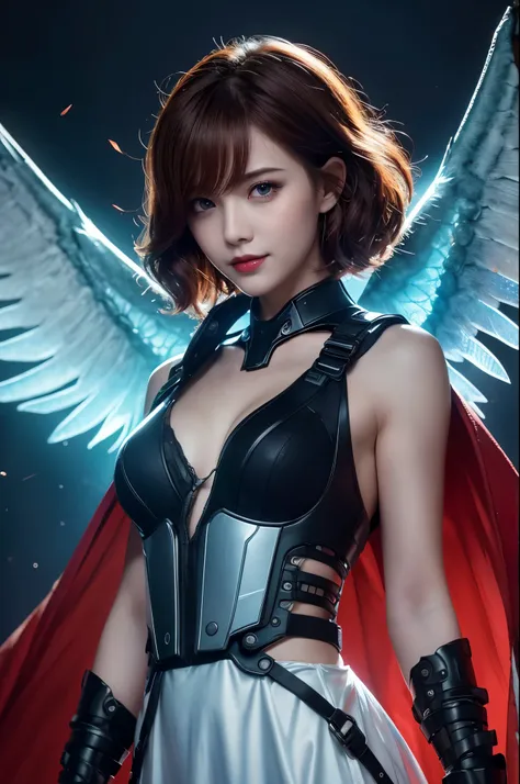 8K,月Flying in the night白い翼の天使達,Super Beauty(Like the real thing),天使の白いLong dress,Beautiful smile,Highly detailed illustration, Ultra-high resolution, masterpiece, highest quality, Perfect glowing skin, Perfect lighting, Detailed lighting, Dramatic Shadows,...