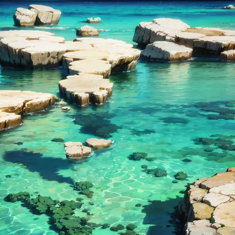 turquoise waters