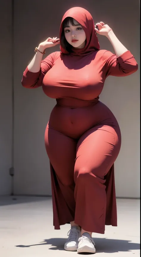 ((best quality)), ((masterpiece)), (detailed), perfect face, araffe woman thick and thight long pants posing for a picture, curvy model,, curvy hourglass figure, sexy longest hand t-shirt, thicc, beautiful full body shot, soft curvy shape, in a longest han...