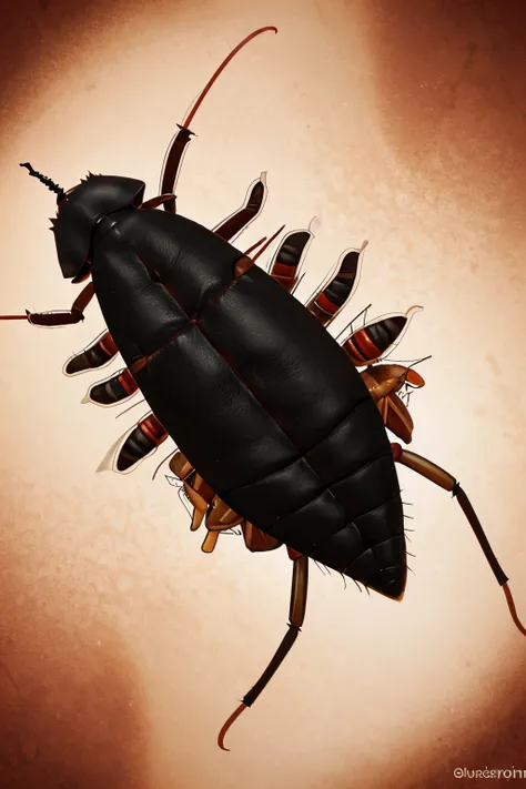 An animated parasite flea