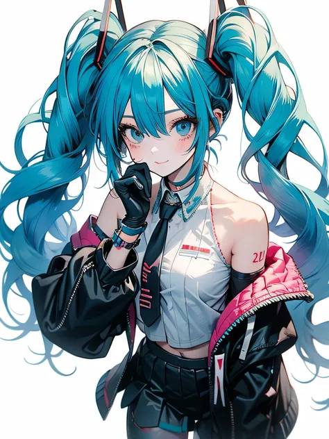 One girl, Hatsune Miku, Cowboy Shot,