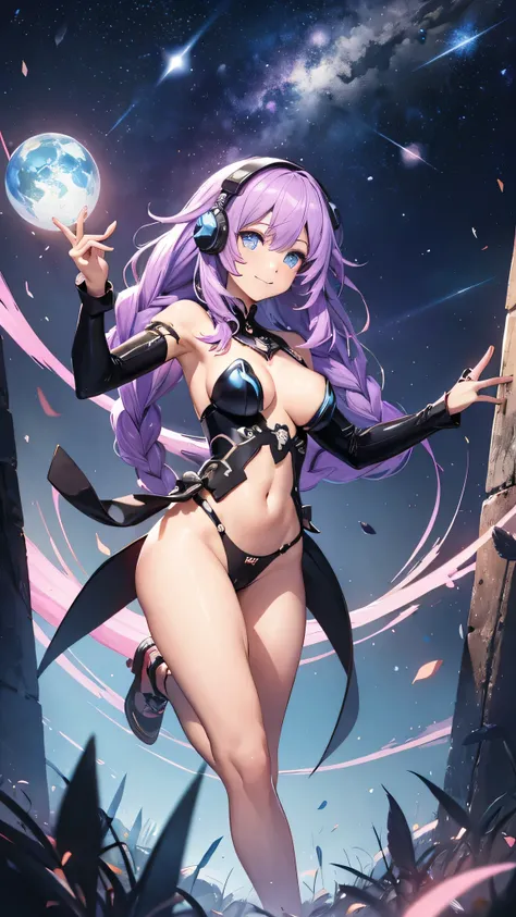 Highest quality、Highest quality、Masterpiece、girl((20-year-old、as soon as、Highest Bust、Medium Bust、Wide open chest、Red glowing eyes、Black Ear、Red Mesh、Disheveled Hair、Loincloth、thin、The best valley、Open chest、hair ornaments、Full body view、NSFW(Completely na...