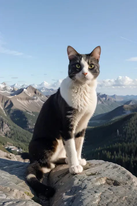 mountain climbing cat