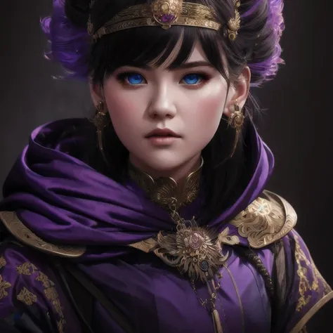 there is a 18 years old in a purple dress holding a dragon, wlop and ross tran, ross tran 8 k, fantasy art style, chengwei pan on artstation, a beautiful fantasy empress, ross tran and wlop, ruan jia and artgerm, the dragon girl portrait, ig model | artger...