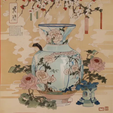 Chinese porcelain，2d，Graphic poster