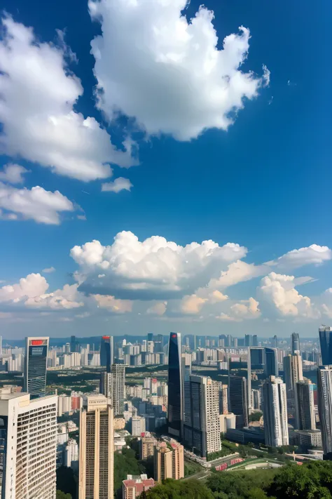 Guangzhou,city View,Blue sky and white clouds,Don’t block your view,Travel Photographer&#39;s Perspective,Outstanding color,National Geographic Style,Award level,4K Ultra High Definition,Rich in details,Showcase city landmarks、Street View、Food and other fe...