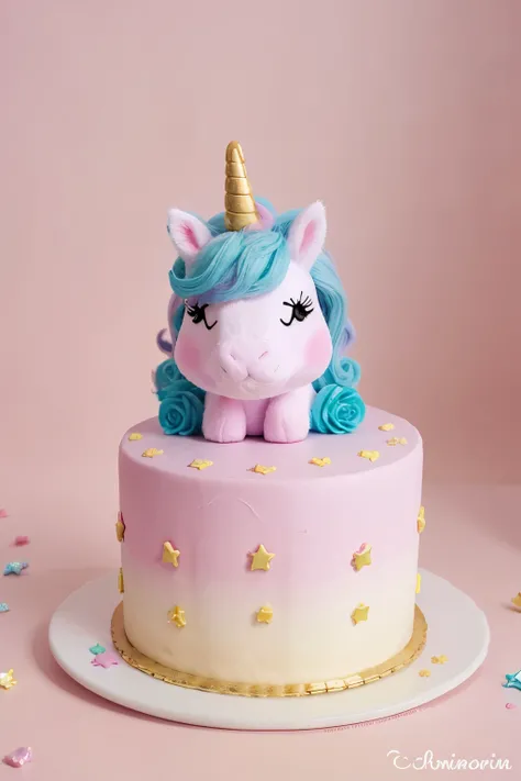 Unicornio bebe colores pastel 2024