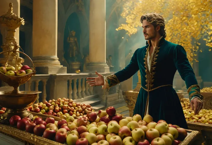 Deafening Terrible the The tale of Atalanta and the golden apples reenacted by Conseil, absurdres, magnificent, fantastic aesthetic, UHD, advanced cinematic perfect light, colorful, epic composition, imposing, dynamic background, intricate artistic color, ...