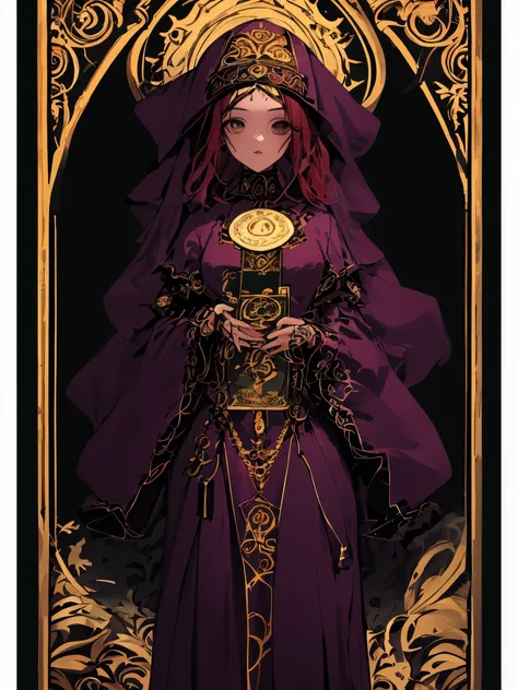 Danahamm symmetrical tarot card concept art on a (muito provocativo)+ roupa como a rainha dos elfos, Tema Lovecraft Loucura,  por Lee Bursten, Tarô512, 8K, alto detalhe, intricado