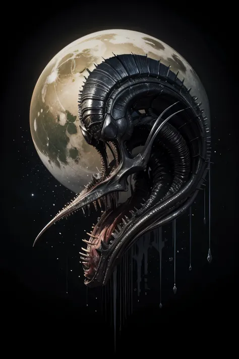 Deathcore art work xenomorph