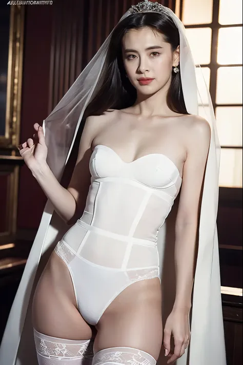 naked bride." shape, big breasts, beautiful nipples, perfect body, whole body , church wedding,  (((there were many participants...