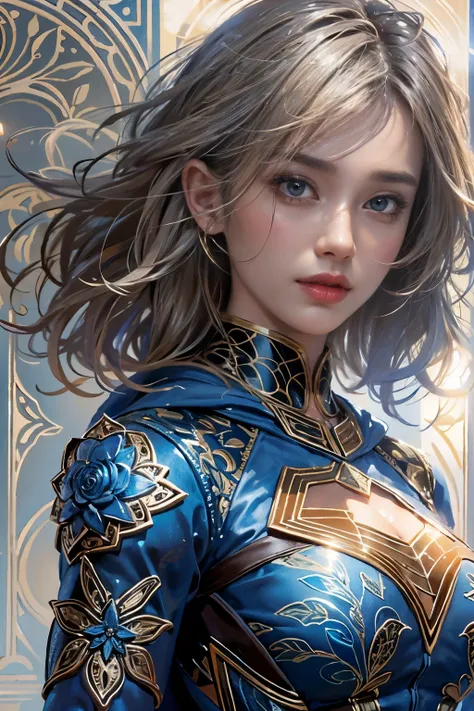 highest quality, Realistic, photoRealistic, Award-winning illustrations, (Intricate details: 1.2), (Subtle details), (Intricate details), (Cinematic Light, Super sexy short hair super girl