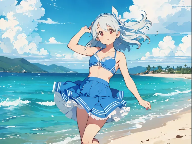Four sisters and their dad、Big breasts bra clinging to white dress shirt、Her light blue skirt flutters in the wind, revealing her underwear.、Four sisters in cute underwear and cute bras、Cute white bra with ribbon、White and light blue checked bra、Cute orang...