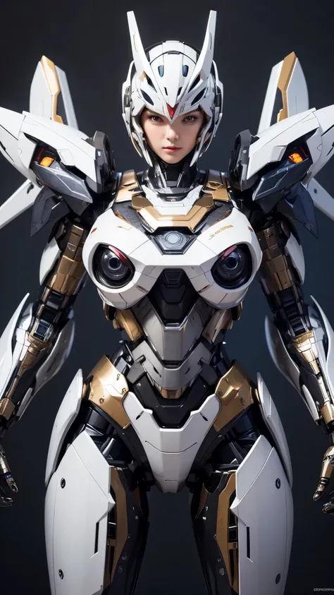 Textured skin, Super Detail, high details, High quality, Best Quality, hight resolution, 1080p, hard disk, Beautiful,(Super Heroine),Oppai Missile,beautiful cyborg woman,Mecha Cyborg Girl,Battle Mode,Girl with a Mecha Body,She wears a battle cyborg mech wi...