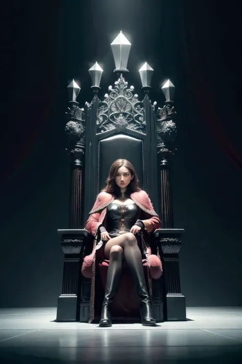 Throne with a powerful genius 
