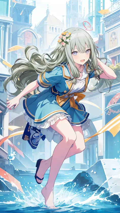 masterpiece、Best image quality、最high quality、1 person、girl (Open Mouth Smile), independent , Cute pose, masterpiece, Anime art style, Cute moves、Most detailed, high quality、Shiny Hair、Very fine and beautiful bright eyes、nose blush、spoken heart、Very detaile...