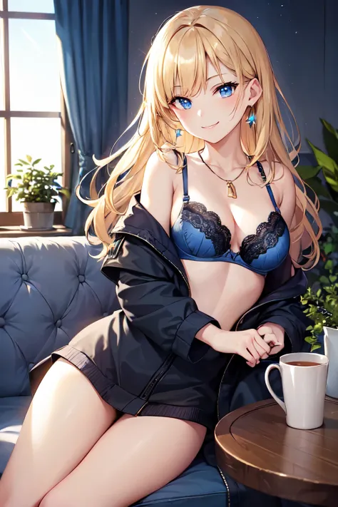 Absurd, Super detailed,Bright colors, 8k,Masseter region,Beautifully detailed face and eyes, Age 25,(Smooth and straight blonde hair), (Shiny Hair:1.2), Delicate and beautiful face, blush、(Deep blue eyes:1.3),(Smooth and straight blonde hair:1.3),(Shiny Ha...