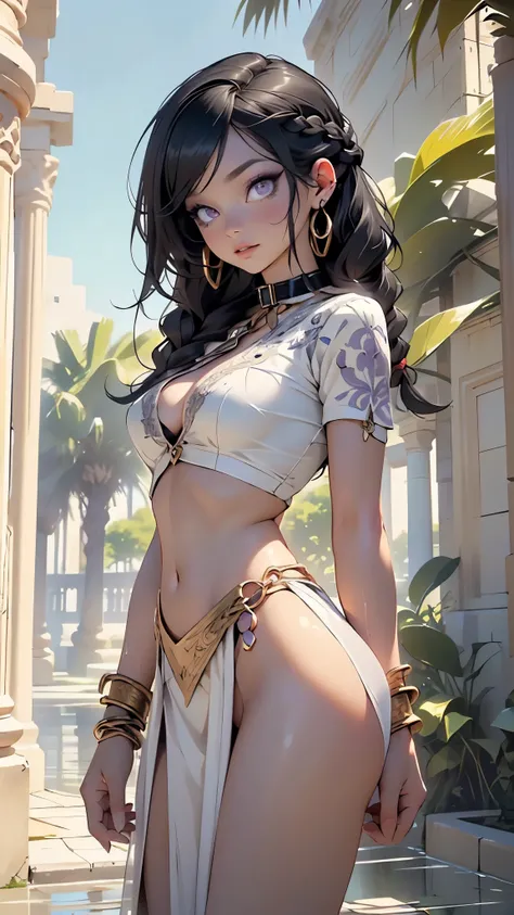 girl from ancient greek,1girl,

(large breasts:1.4),((((long twin braids,tight braids,long braid,braided hair,long hime cut,dark hair,black hair,colored inner hair)))),(((purple_eyes:1.3))),intricate eyes,beautiful detailed eyes,symmetrical eyes,((((lustro...