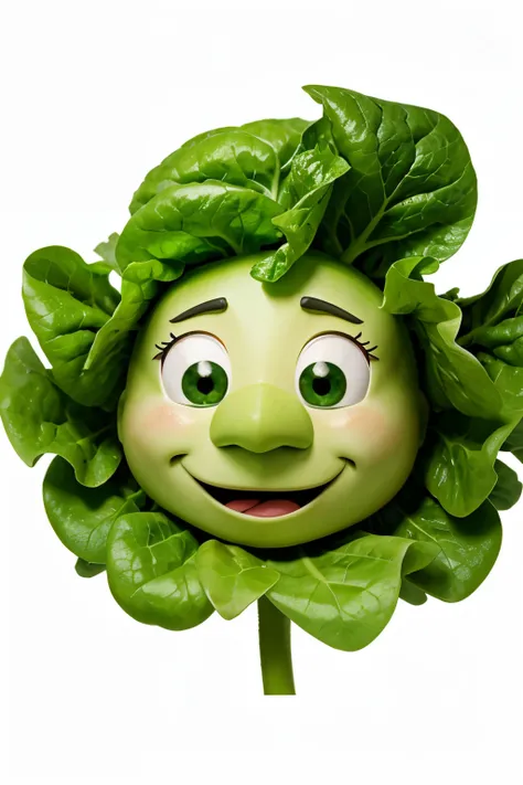 Animated lettuce thinking 