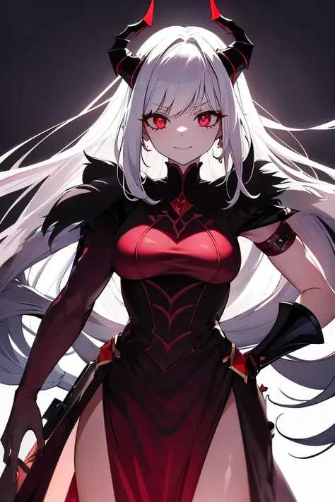 give her a sadistic smile