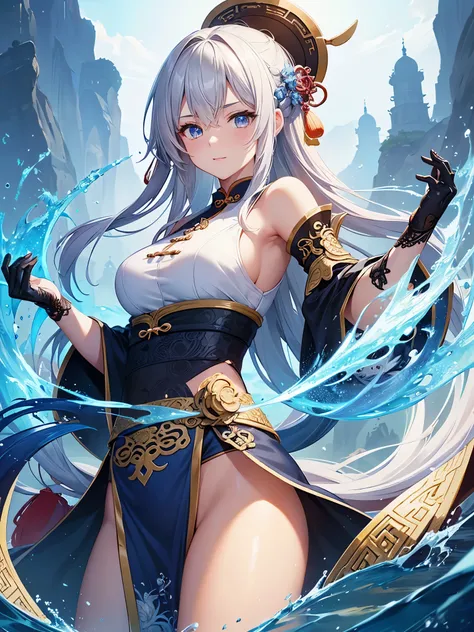 ((highest quality)),(Ultra-high resolution),(Very detailed),(Detailed Description),((The best CG)),(A masterpiece),Ultra-detailed art,Amazing drawing art,(Chinese fantasy art with intricate details:1.5),