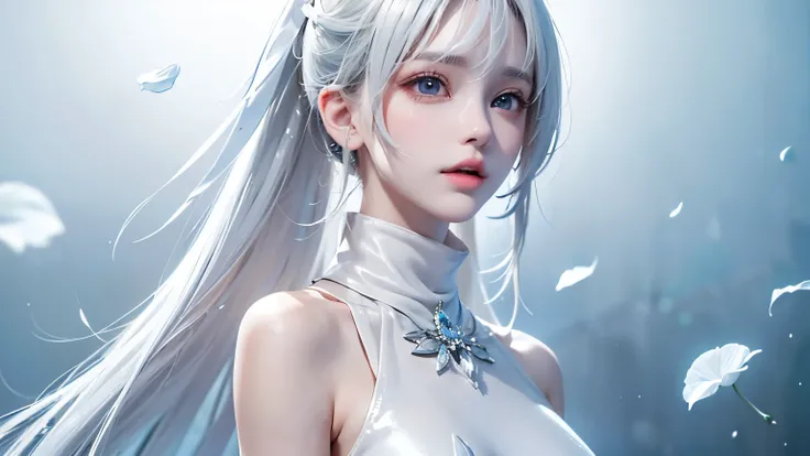 ((Bust up picture))((masterpiece:1.5、8k、Portraiture、Photorealistic and very detailed CG、Very detailed、Particle Effects、Dynamic Effects、Written boundary depth、Cinematic Light、Lens flare、Ray Tracing、Tabletop、Realistic:1.4、超A high resolution:1.2、Realistic、Rea...