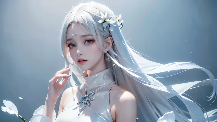 ((Bust up picture))((masterpiece:1.5、8k、Portraiture、Photorealistic and very detailed CG、Very detailed、Particle Effects、Dynamic Effects、Written boundary depth、Cinematic Light、Lens flare、Ray Tracing、Tabletop、Realistic:1.4、超A high resolution:1.2、Realistic、Rea...