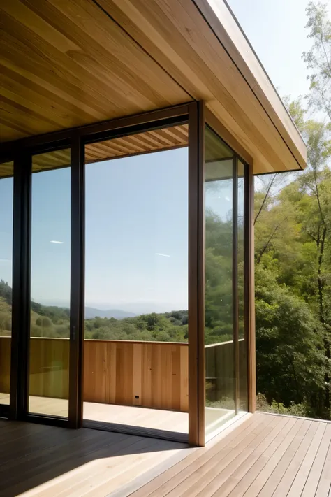 El proyecto consiste en un generador de ambiente con paneles de madera laminada de abedul y roble, montados en rieles deslizantes de madera y articulados con bisagras invisibles. The panels can be moved horizontally and adjusted in angle to modify the dire...