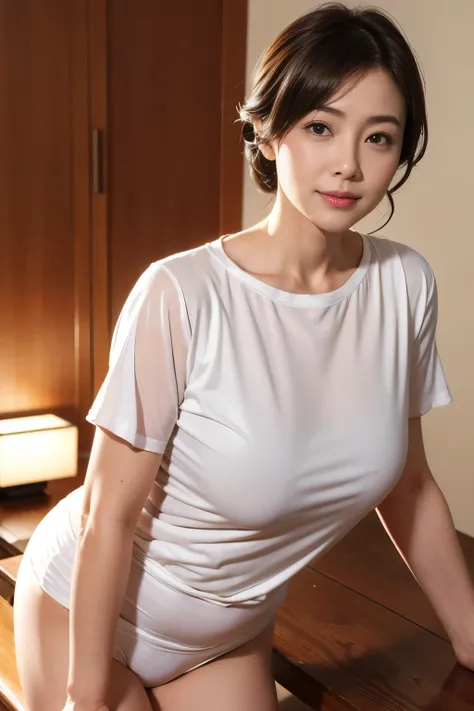 Beautiful Japanese Women、Beautiful Mature Woman、Classy sex appeal、sexy、Transparent skin、Perfect Lighting、Beauty、Radiant Skin、Transparent beauty、8K High Resolution、Beauty in natural light、High resolution、Photorealistic、Masterpiece、Moist eyes、Gravure quality...