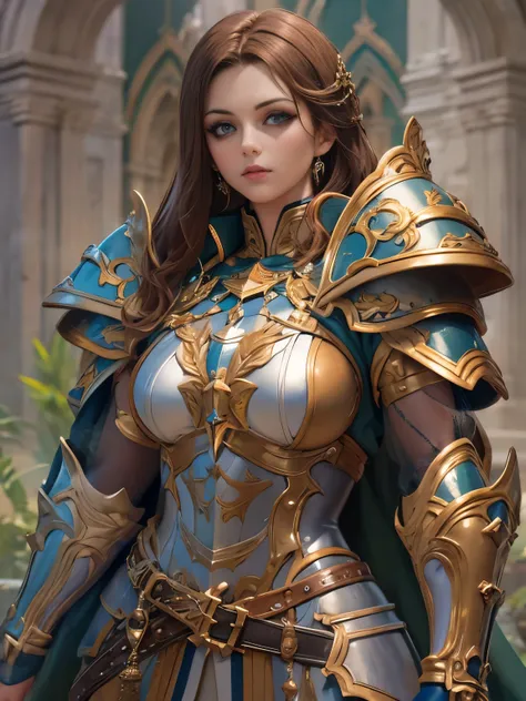 (8k, highest quality, masterpiece: 1.2), (realistic, photorealistic: 1.37), super detailed, one girl, paladin with a sword imbue...