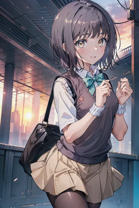 masterpiece, highest quality, confused, perfect anatomy, 1 girl, alone, itsuwa,short hair,black hair,brown eyes,smile,blush,open...