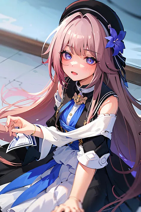 (Wink,masterpiece, highest quality, highest quality, Official Art, beautifully、aesthetic:1.2), (One girl), Highly detailed eyes, (Confused eyes), Most detailed, (Perfect Face), Shiny skin, High resolution,