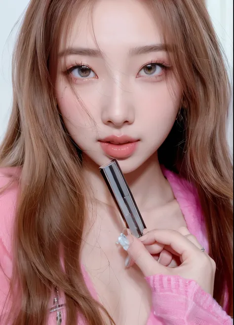 Nayeon from twice face, she has green eyes