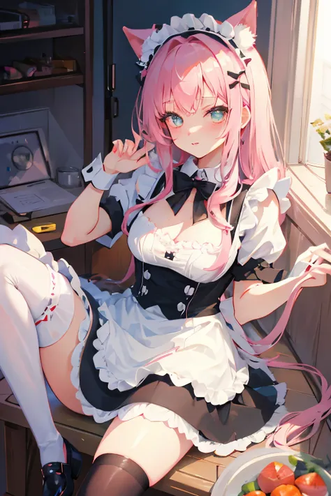 Neko maid inseminada