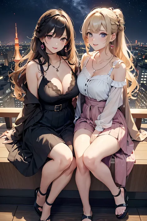 highest quality、High resolution、Detailed Background、(Beautiful face in every detail:1.4)、Anatomically correct、(Detailed facial expressions)、(Detailed eyes:1.2)、Teenage beauty、(Highly detailed face:1.4)、(Huge breasts:1.3)、Cute hair colour、Braided long hair、...