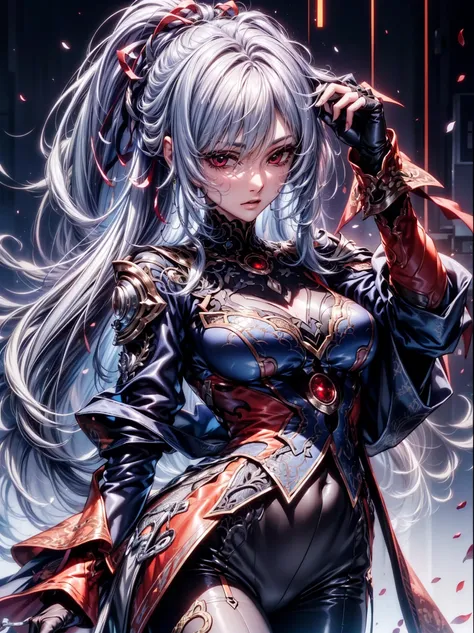 (top-quality、tmasterpiece、Very high resolution、super high image quality、High-quality pixels)、perfect eyes, perfect face, solo,8K, large breast,(Detailed description of hair), (Detailed description of face),(Detailed description of body), fair and clear ski...