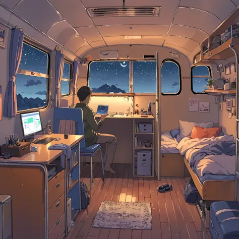 ((anime:1.4,illustration)),(masterpiece, top quality, best quality),(ultra-detailed, absolutely resolution),((16k, high res)). BREAK {lofi art, style of Laurie Greasley, style of Makoto Shinkai, anime aesthetic} BREAK {illustration of a man and a woman liv...