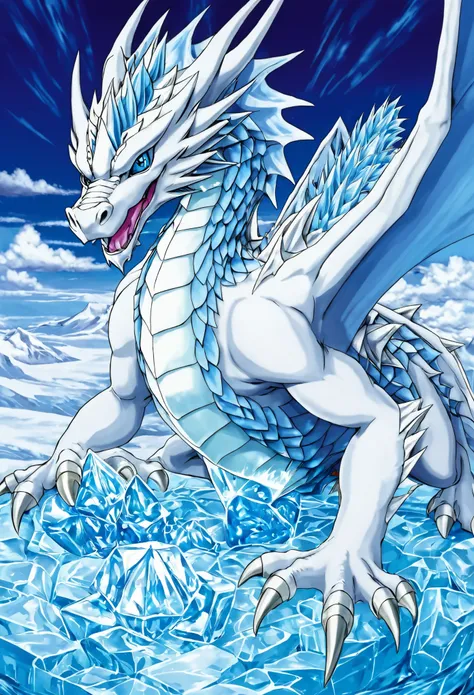 Do you know the blue-eyed white dragon with an ice-cold look from Yu-Gi-Oh