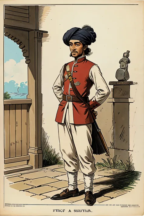 ritish Soldier Cartoon, east india company