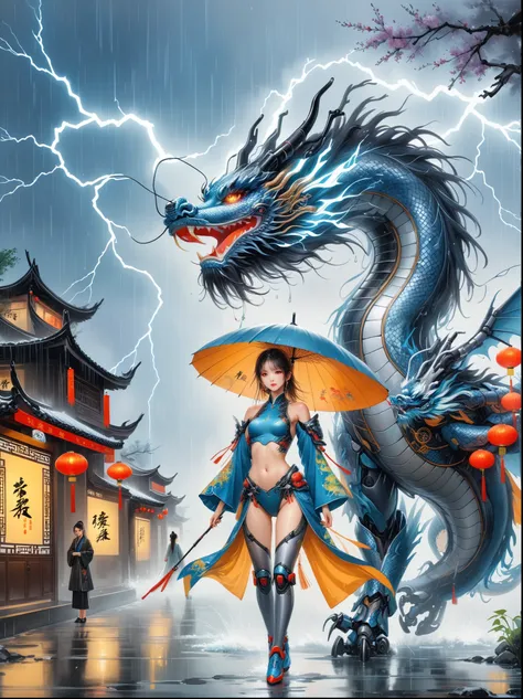 中国风大师work,(best quality, 4k, high resolution, masterpiece:1.2),Super detailed,lifelike,shining,Traditional Chinese ink painting, Willow branches, Wu Changshuo, ((masterpiece)), best quality, illustration, 1 girl, Small Breasts, Beautiful and delicate eyes,...