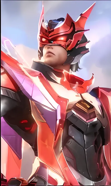 (absurdres, highres, ultra detailed, HDR), masterpiece, best quality, Android Game Character , short hair, handsome boy, anime eyes, Mobile Legends Hero, detailed scebe, detailed character