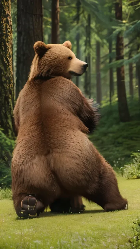 lord of the forest, brown bear (from a 3dmm style, masterpiece, realistic, best quality, art by chunie perspective):

(by chunie...