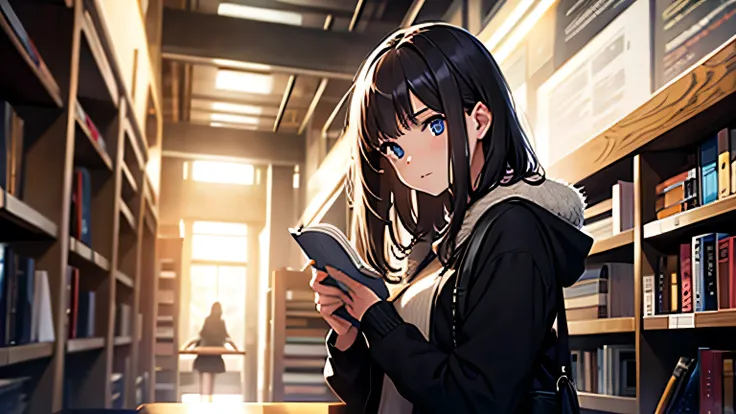 Girl reading a book