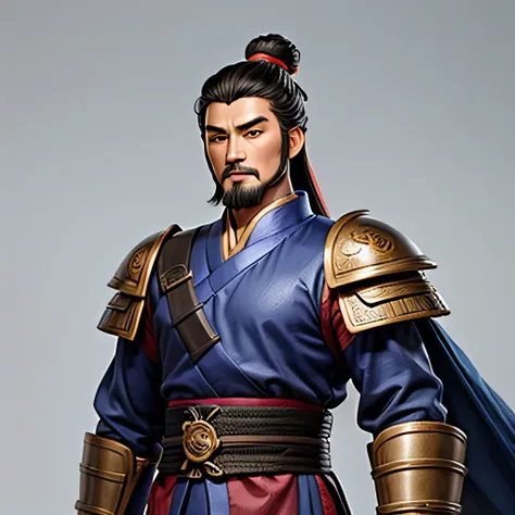 Cao Cao 曹操 form Romance of the Three Kingdoms, The character faces straight,
Crop the image from the head to the chest.