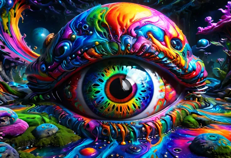 Create a vibrant and eye-catching logo for a YouTube music channel featuring a variety of genres including Psychedelic Trance, Sleeping Ambient, Love Songs, Blues Bass Space-Rock, House, and Deep House. The logo should prominently feature the letters "D B ...