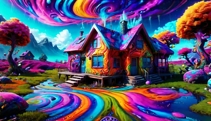 Create a vibrant and 4k logo for a YouTube music channel featuring a variety of genres including Psychedelic Trance, Sleeping Ambient, Love Songs, Blues Bass Space-Rock, House, and Deep House. The logo should prominently feature the letters "D B Z" and "D ...