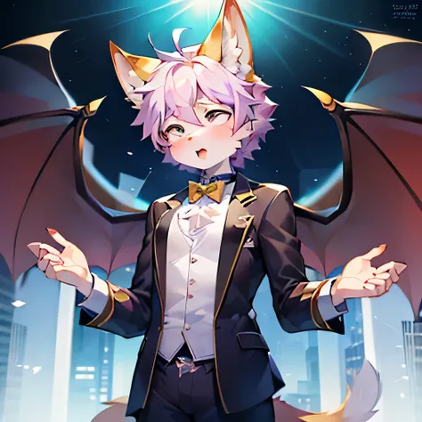 Cartoon Cat，With wings，There is a cross on the chest, Pastels inspired by Kanbun masters, pixiv contest winners, Furry Art, furaffinity Ferson, Furry Affinity, Ferson art, corgi with [ Angel Wings ]!!, Ferson!!!!, furry Ferson, Professional furry, Ferson F...