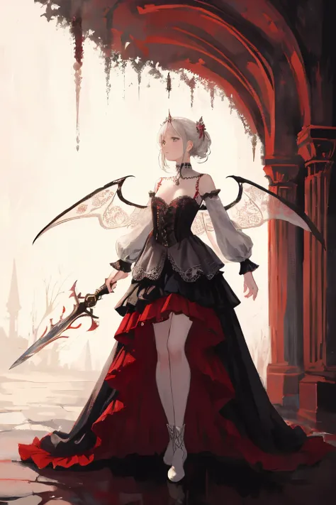  ((best quality)), ((masterpiece)), (detailed), 1girl, Character design, female, dynamic poses, long white grey hair, grey white eyes, very skinny, detailed, best quality, no accesoires around the neck, no shoes, prominent collarbones, skinny arms, flat st...