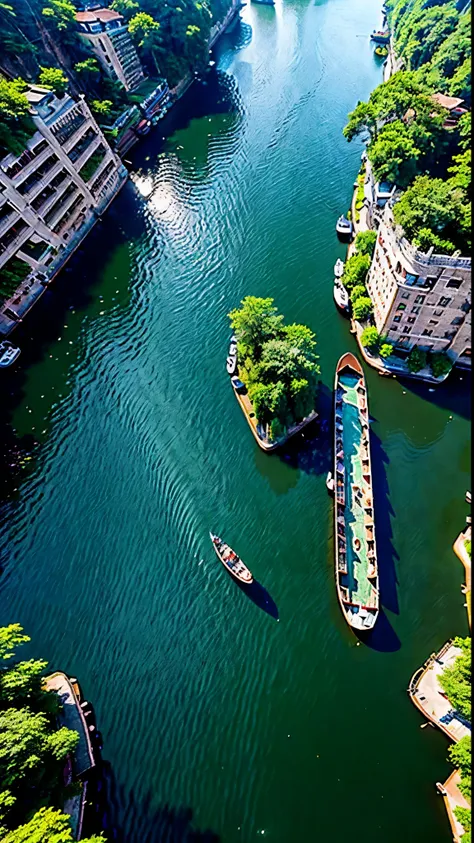 
The wall-hanging canal on the cliff in Chongqing is too scary，High resolution aerial footage of cliff walk、8K masterpiece:1.3、 Breathtaking aerial photography:1.1、 The terrifying cliff-top walled canal in Chongqing:1.3、 Perfect timing and suspenseful came...