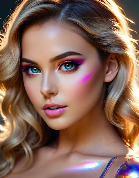 photorealistic Realism 16K Quality: (((Ultra high resolution absurd quality), extremely detailed details, realistic eyes, clearly sharp, absurd quality, no blur (perfect brown_eyes:1.2))), ([long(lashes)|perfect(eyeshadows)]:[blue|pink]), (super Detailed, ...